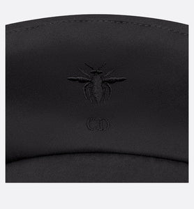 Dior Arty Dior Oblique Beret with Bow • Black Technical Cotton