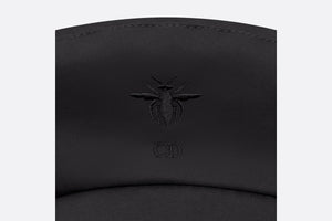 Dior Arty Dior Oblique Beret with Bow • Black Technical Cotton