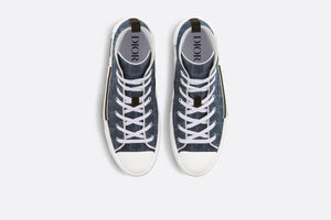 DIOR TEARS B23 High-Top Sneaker • Blue Dior Oblique and Peace Sign Dior Tears Denim