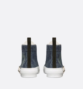 DIOR TEARS B23 High-Top Sneaker • Blue Dior Oblique and Peace Sign Dior Tears Denim