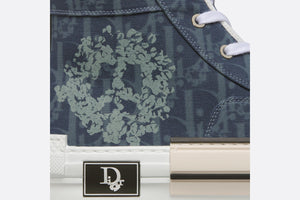 DIOR TEARS B23 High-Top Sneaker • Blue Dior Oblique and Peace Sign Dior Tears Denim