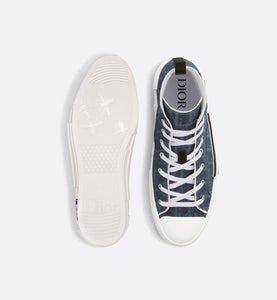 DIOR TEARS B23 High-Top Sneaker • Blue Dior Oblique and Peace Sign Dior Tears Denim