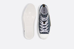 DIOR TEARS B23 High-Top Sneaker • Blue Dior Oblique and Peace Sign Dior Tears Denim