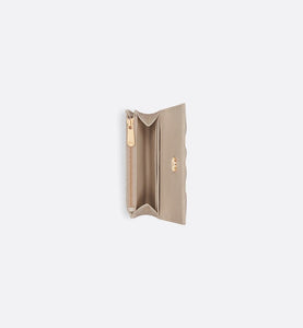 Lady Dior XS Wallet • Powder Beige Cannage Lambskin