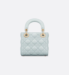 Mini Lady Dior Bag • Placid Blue Cannage Lambskin