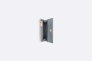 Miss Dior Glycine Wallet • Cloud Blue Cannage Lambskin