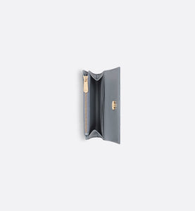 Miss Dior Glycine Wallet • Cloud Blue Cannage Lambskin
