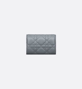 Miss Dior Glycine Wallet • Cloud Blue Cannage Lambskin