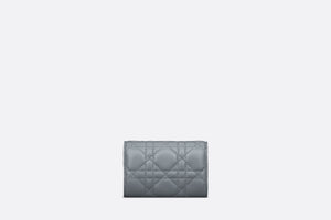 Miss Dior Glycine Wallet • Cloud Blue Cannage Lambskin