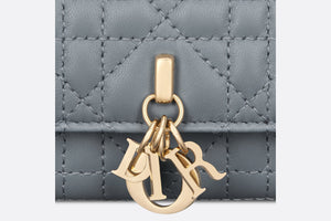 Miss Dior Glycine Wallet • Cloud Blue Cannage Lambskin