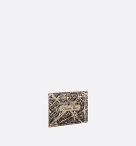 Dior Map Five-Slot Card Holder • Beige and Black Plan de Paris Printed Calfskin