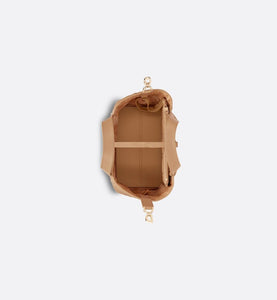 Small Dior Toujours Bag • Medium Tan Macrocannage Calfskin