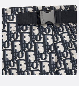 Skort • Blue and Ecru Technical Taffeta Jacquard with Dior Oblique Motif