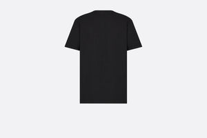 Relaxed-Fit DIOR TEARS T-Shirt • Black Slub Cotton Jersey