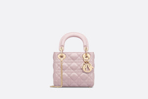 Mini Lady Dior Bag • Lotus Pearlescent Cannage Lambskin
