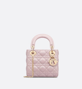 Mini Lady Dior Bag • Lotus Pearlescent Cannage Lambskin