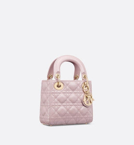 Mini Lady Dior Bag • Lotus Pearlescent Cannage Lambskin