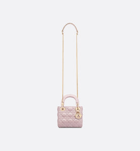 Mini Lady Dior Bag • Lotus Pearlescent Cannage Lambskin