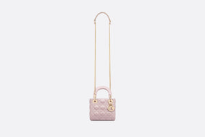 Mini Lady Dior Bag • Lotus Pearlescent Cannage Lambskin