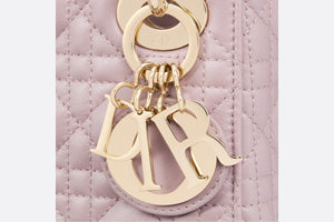 Mini Lady Dior Bag • Lotus Pearlescent Cannage Lambskin