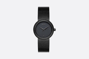 La D de Dior Black Ultramatte • Ø 34 mm, Black Ultramatte Steel and Black Diamonds
