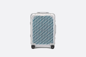 DIOR AND RIMOWA Carry-On Luggage • Gradient Blue Dior Oblique Aluminum