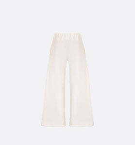 Kid's Loose Pants • Ivory Cotton-Blend Fleece