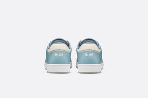 B27 Low-Top Sneaker • Light Blue and Cream Smooth Calfskin with Beige and Black Dior Oblique Jacquard