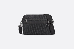 Maxi Safari Bag with Strap Black Dior Oblique Jacquard Curated Sense
