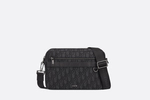 Maxi Safari Bag with Strap • Black Dior Oblique Jacquard