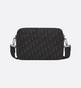 Maxi Safari Bag with Strap • Black Dior Oblique Jacquard