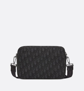 Maxi Safari Bag with Strap • Black Dior Oblique Jacquard