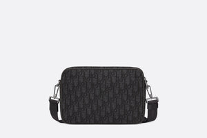 Maxi Safari Bag with Strap • Black Dior Oblique Jacquard