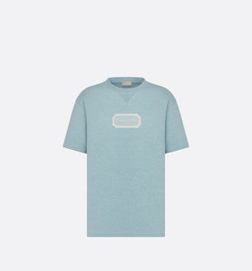 Christian Dior Couture Relaxed-Fit T-Shirt • Blue Cotton Jersey