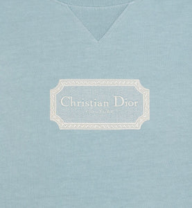 Christian Dior Couture Relaxed-Fit T-Shirt • Blue Cotton Jersey