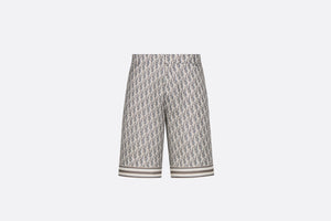 Dior Oblique Bermuda Shorts • Gray Silk Twill