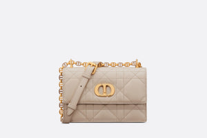 Miss Caro Mini Bag • Powder Beige Macrocannage Lambskin