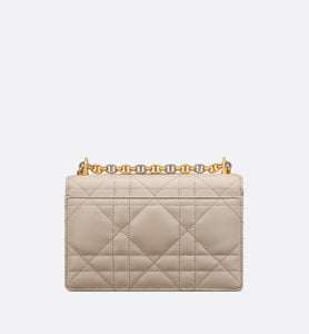 Miss Caro Mini Bag • Powder Beige Macrocannage Lambskin