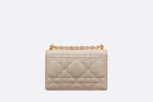 Miss Caro Mini Bag • Powder Beige Macrocannage Lambskin