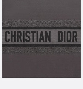 Reversible Long Down Jacket • Gray Dior Oblique Quilted Technical Taffeta