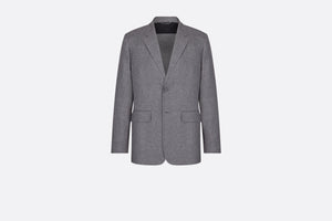 Deconstructed Jacket • Gray Silk and Cashmere Twill