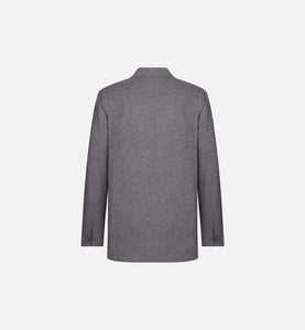 Deconstructed Jacket • Gray Silk and Cashmere Twill