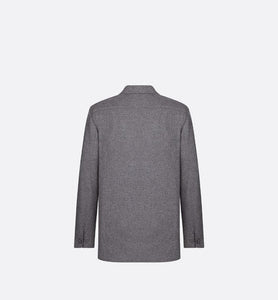Deconstructed Jacket • Gray Silk and Cashmere Twill