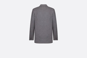 Deconstructed Jacket • Gray Silk and Cashmere Twill