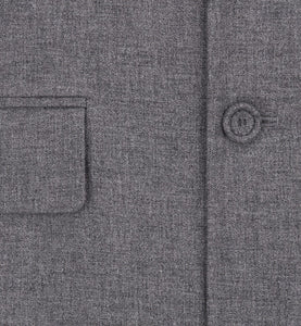 Deconstructed Jacket • Gray Silk and Cashmere Twill