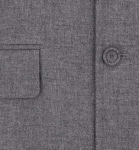 Deconstructed Jacket • Gray Silk and Cashmere Twill