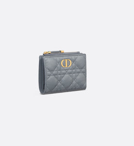 【無料郵送/関税込/正規品】 Dior Caro Dahlia Wallet Mulberry Dior Caro Dahlia Wallet • Cloud Blue Supple Cannage Calfskin
