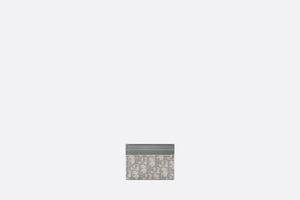 30 Montaigne Five-Slot Card Holder • Gray Dior Oblique Jacquard