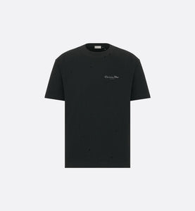 Christian Dior Couture Relaxed-Fit T-Shirt • Black Cotton Jersey