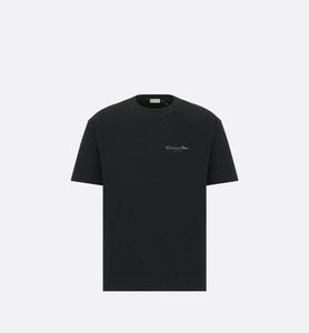 Christian Dior Couture Relaxed-Fit T-Shirt • Black Cotton Jersey